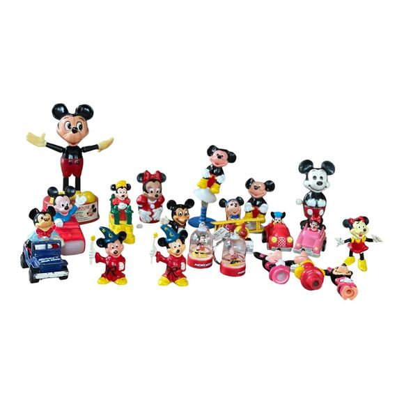 Disney Other - Vintage Disney Mickey Mouse Minnie Mouse Hong Kong Figures‎ Lot 20 Piece